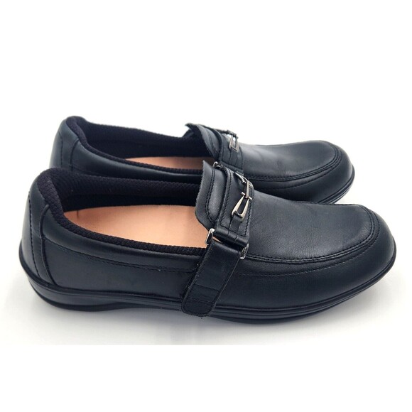 Orthofeet Womens Loafer Shoes Size 10.5 N Chelsea 817 Black Leather Diabetic - Picture 1 of 14